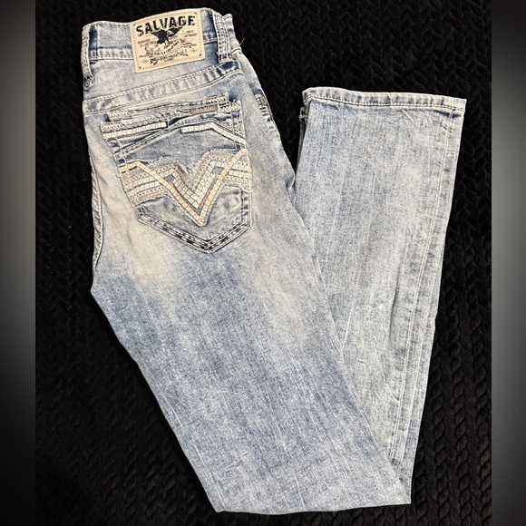 Salvage Men's Slim Straight Jeans